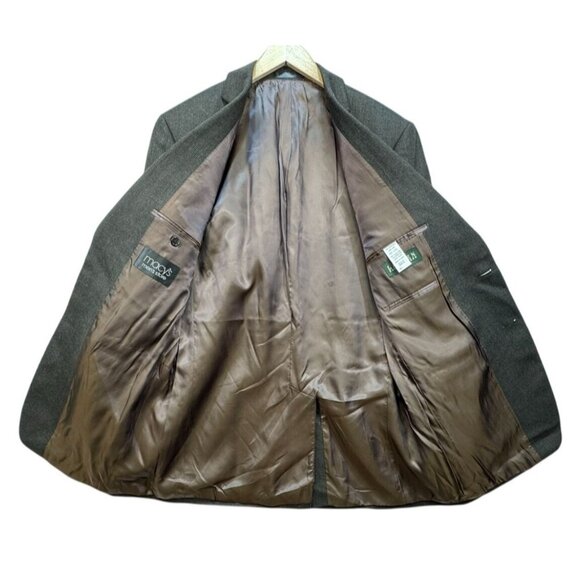 Lauren Ralph Lauren Mens Wool Blazer 42L Brown Tweed Preppy Scholar - Picture 7 of 12